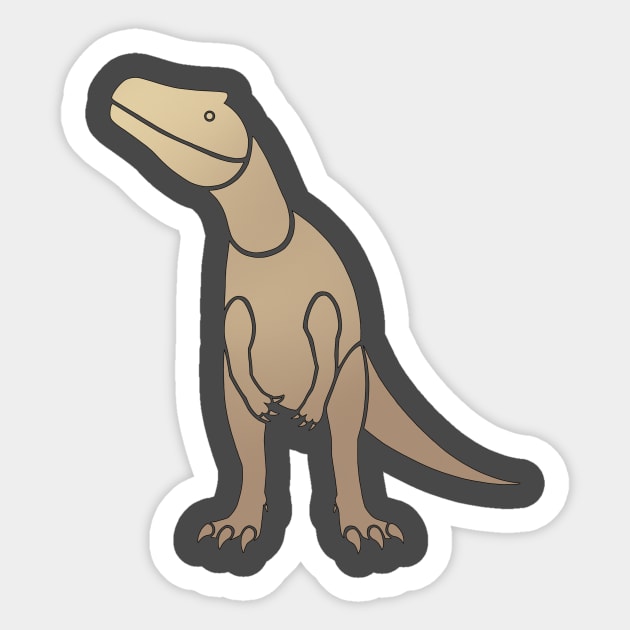 Allosaurus Sticker by JunkArtPal